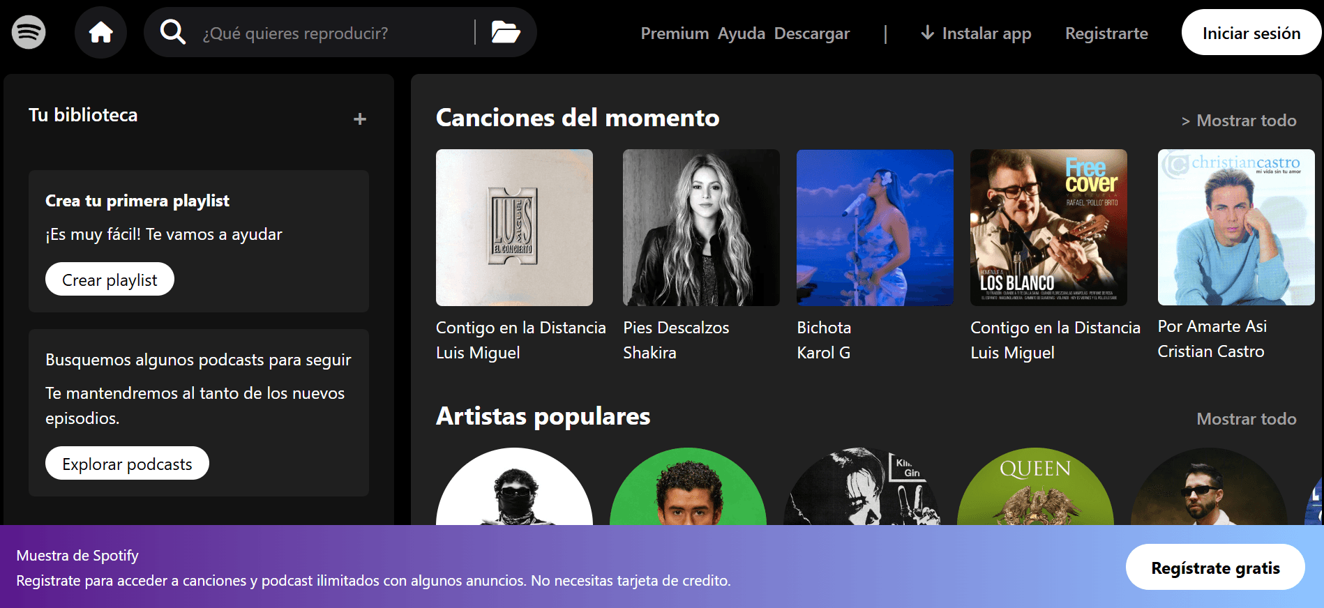 Clone de Spotify